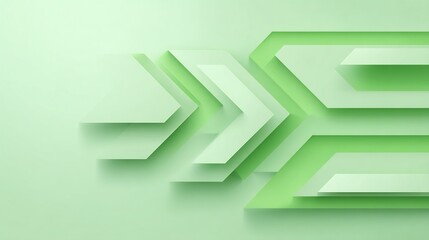 Abstract Green Arrow Design Background.