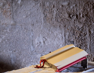 old book in a church