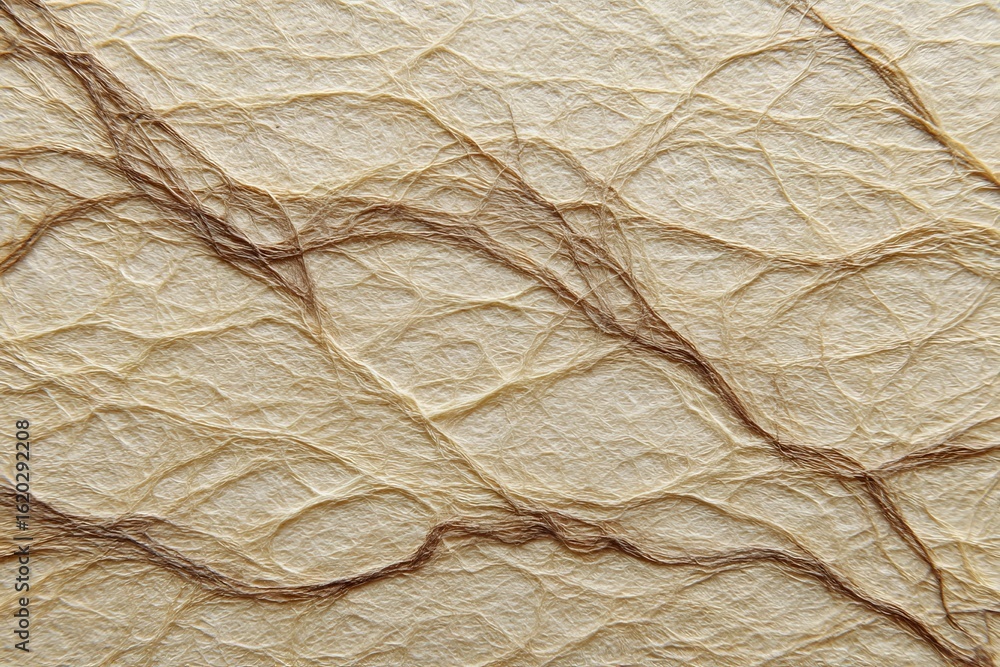 Poster intricate texture of handmade paper with natural fibers showcasing a delicate design