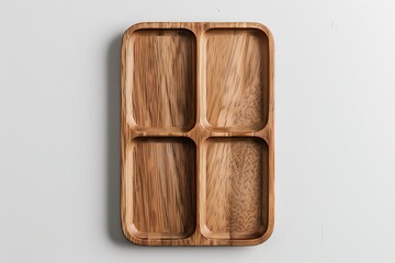 Rustic wood divided tray design high resolution picture