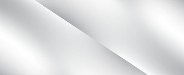 Silver foil background with metal mirror texture. Chrome gradient surface with light gloss simple abstract. eps 10