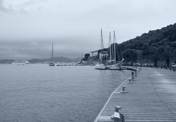 Very nice view of le grazie a little village in la spezia