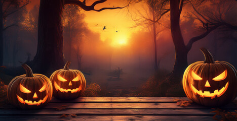 Halloween Background Banner