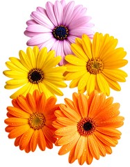 Vibrant colorful flowers