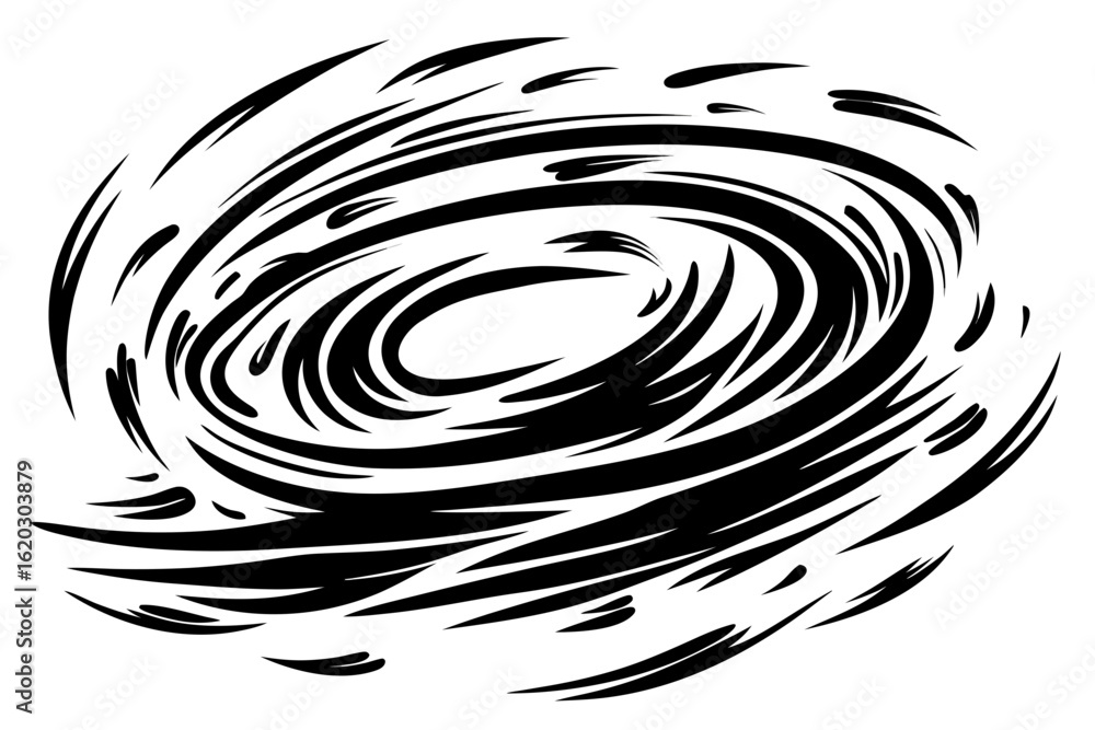 Poster dynamic swirling vortex design element for artistic expression, creating impactful visual effects wi