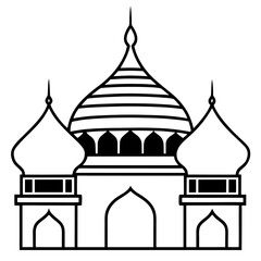 Islamic Dome Outline Design