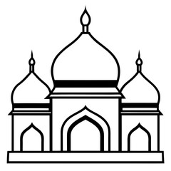 Islamic Dome Outline Design