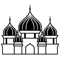 Islamic Dome Outline Design