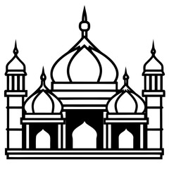 Islamic Dome Outline Design