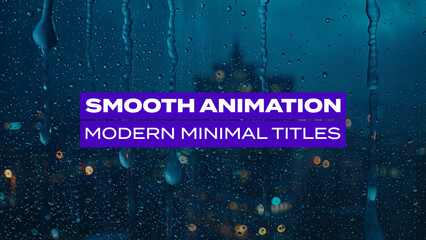 Smooth Animation Modern Minimal Titles Vol.03