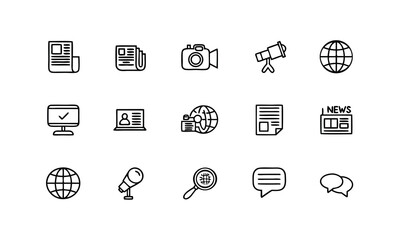 Flat icon set