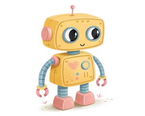 Fototapeta premium blue robot toy