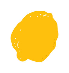Lemon icon. Lemon citrus logo concept