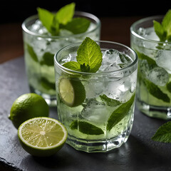 Mojito Ice: This dessert is made by blending mojito, a refreshing drink made with mint and lime, with ice. The sight of mint leaves and lime wedges floating in a glass filled with ice adds a refreshi