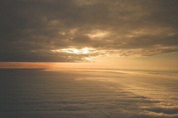 sunset over the sea