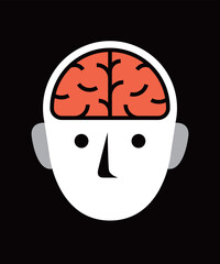 human brain icon showcase technology and Artificial intelligence