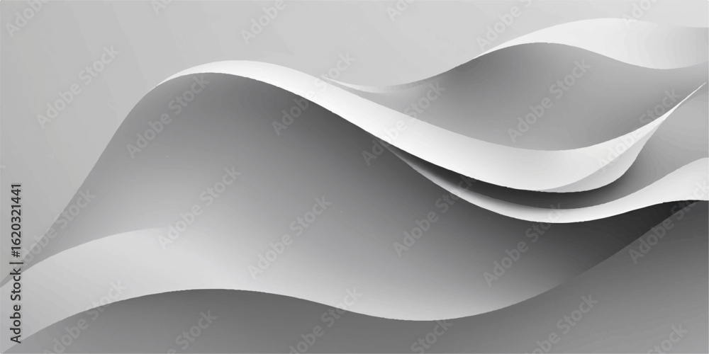 Poster abstract background vector with flowing waves and modern gradient design