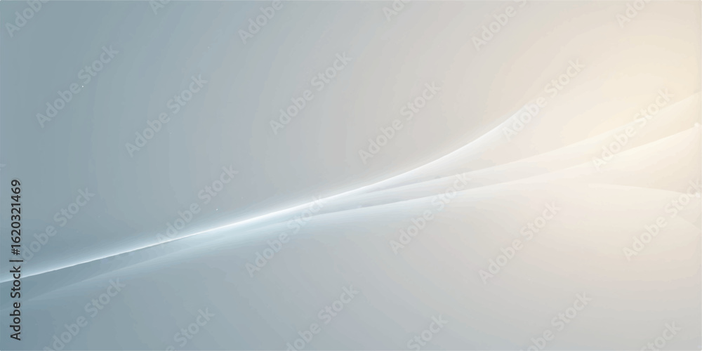 Poster abstract blue background with white lines and soft cloud texture