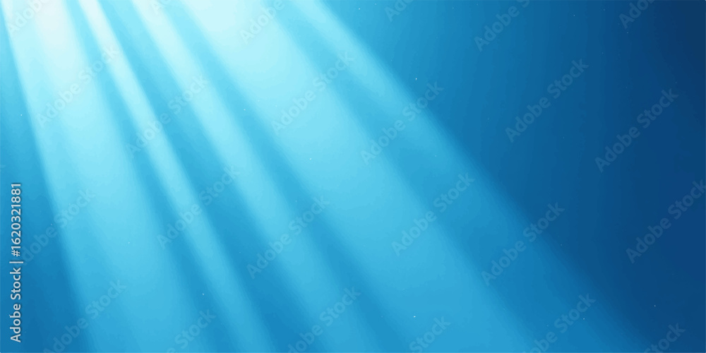 Poster blue abstract background with smooth wave texture and soft light motion design