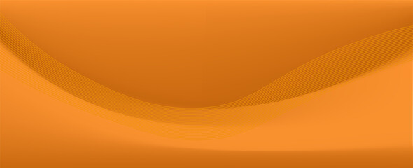 Vector orange line background curve element with white space for text and message design, overlapping layers, vector