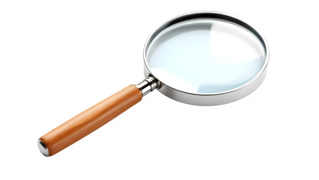 magnifying glass  isolated on white background PNG 