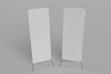 x standing banner mockup