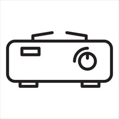 Stove con outline vector