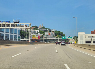 CINCINNATI, OHIO - JULY 22, 2025: Cityscape View of Cincinnati Ohio City Skyline 2025