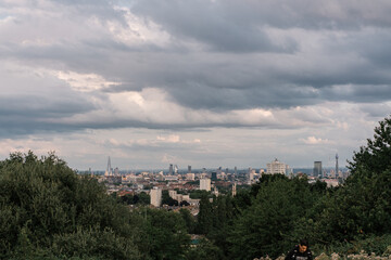 panorama of the city of London from Parliament's Hill, Hampstead Heath 