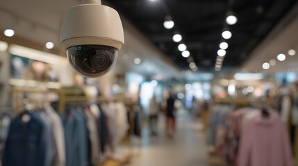 Security camera in a clothing store.