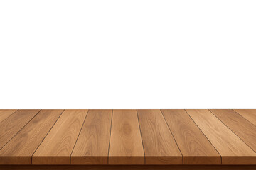 Empty wooden floor with white wall background, perfect for product display, mockups, or design...