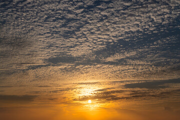 sunset at the seaside of Ulleungdo Island