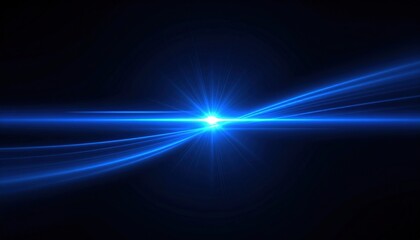 Abstract Blue Light Effect