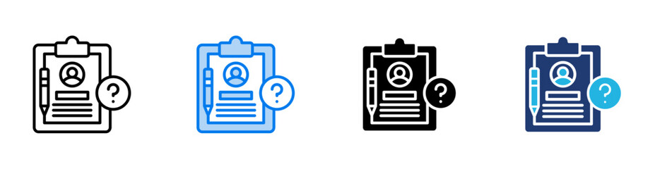 Request icon set multiple style collection