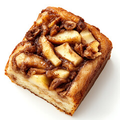 Delicious Apple Cinnamon Roll with Nut Topping