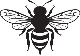 Bold bee silhouette design perfect for branding projects or adding a unique touch to your creative endeavors