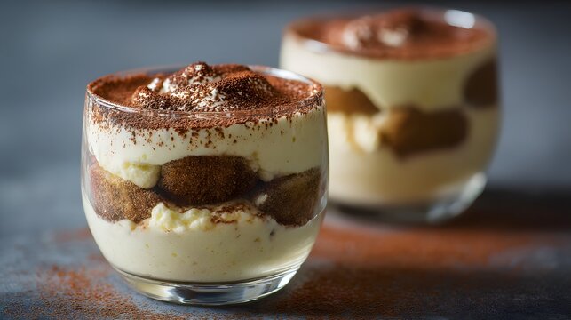 Indulgent Italian Tiramisu Dessert with Creamy Mascarpone and Coffee Cocoa Layers - Gourmet Treat for Special Occasions and Culinary Art Mastery in Home Cooking and Restaurants