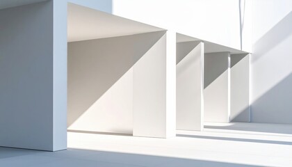 White Minimalist Architectural Interior