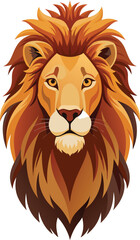 Regal Lion Vector Icon Design.