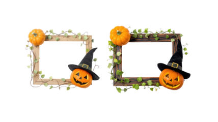 Halloween Frame on transparent background png