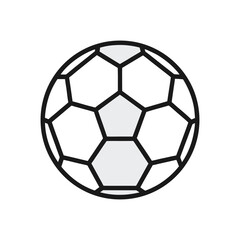 Obraz premium Classic soccer ball icon isolated on white background
