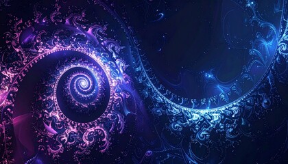 GeneratAn abstract computer generated fractal design. A fractal is a never-ending pattern. 