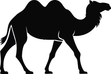 Dramatic camel silhouette evokes desert adventure and exotic travel destinations today for designers