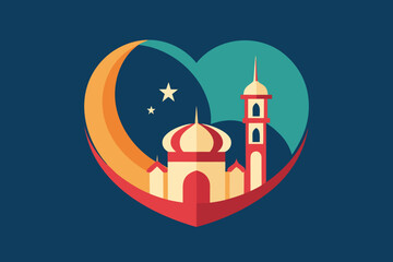 vector illustration of a mosque