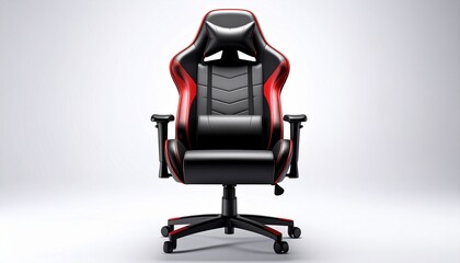 Modern comfortable gaming chair isolated on white background