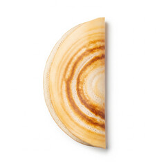 Plain dosa top view isolated on white