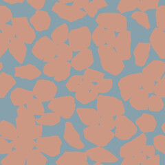 Vector flower illustration seamless repeat pattern