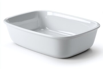 Ceramic baking dish on a plain background ideal for homemade meals and family gatherings