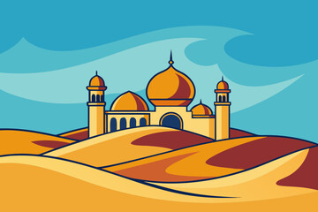 vector illustration of mosque