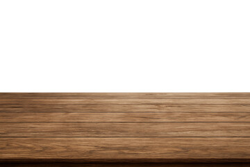 Wooden plank floor with empty space on top, natural light brown wooden texture background, ideal for product display, presentations, mockup design, or advertising template with copy space